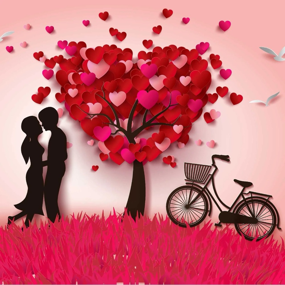 Romantic Heart Tree Wall Art